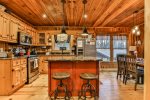 Kitchen Area with stainless appliances